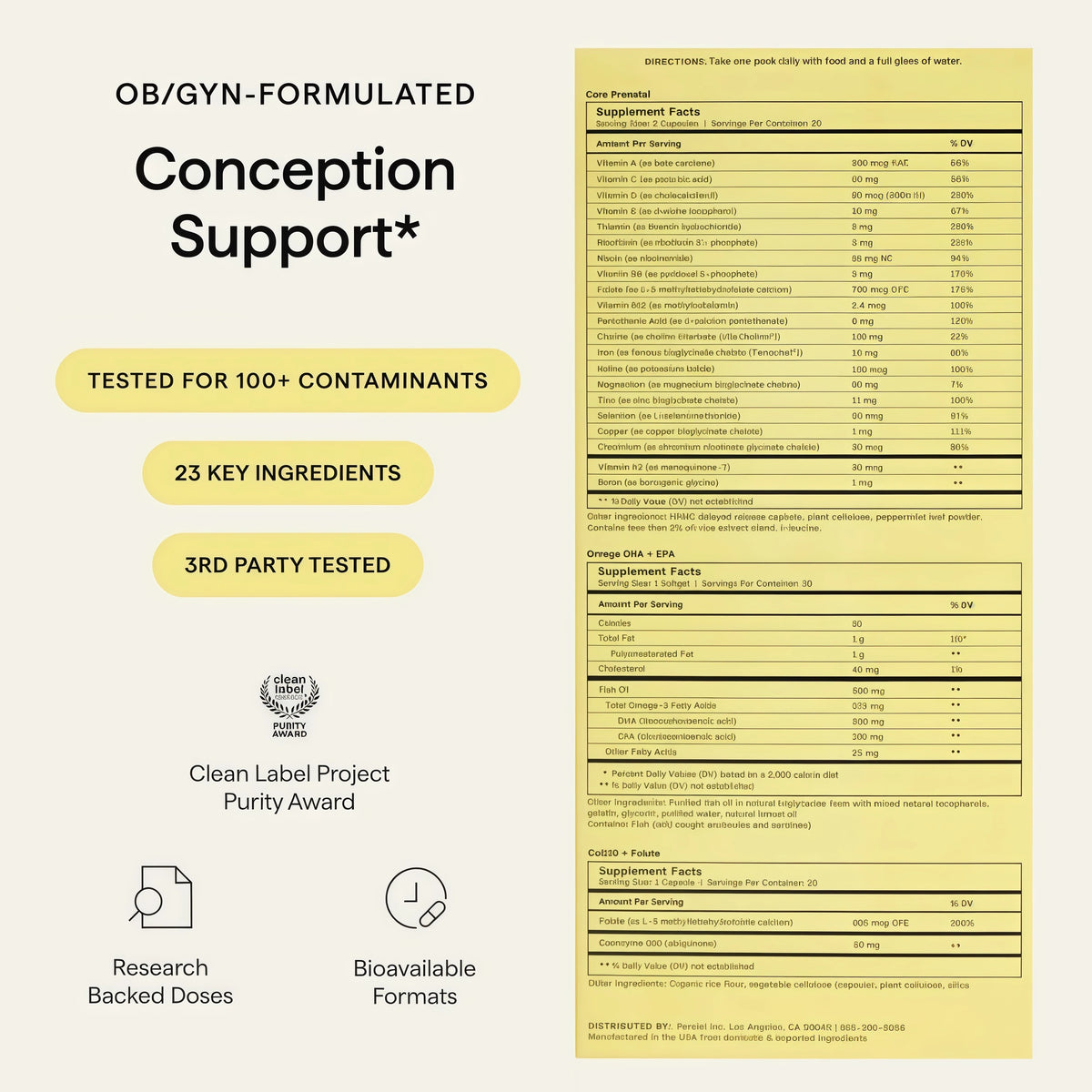 Conception Support Pack